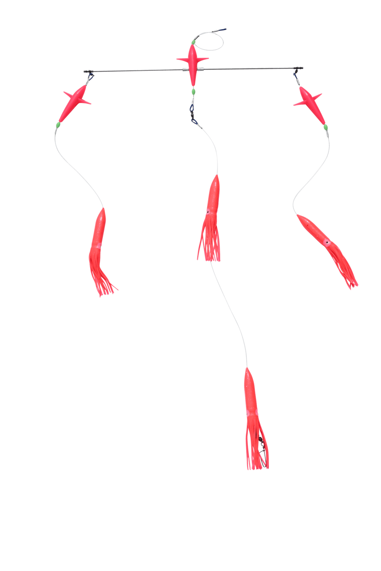 Black Pete 36in Titanium Bird Spreader Bar With Bulb Squid