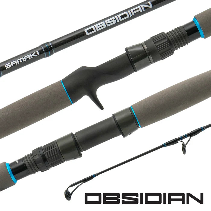 Samaki Obsidian 7'6" 2pc 40-60lb/ Samaki Saltan 8000/ Daiwa J-Braid 50lb 300m - Multicolour