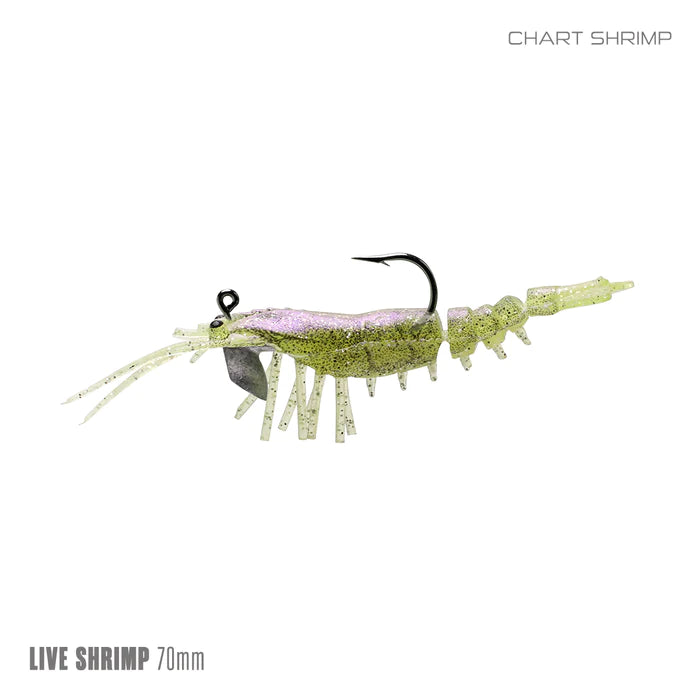 Samaki Live Shrimp 75mm Rigged Soft Plastic