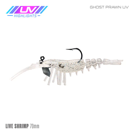 Samaki Live Shrimp 75mm Rigged Soft Plastic