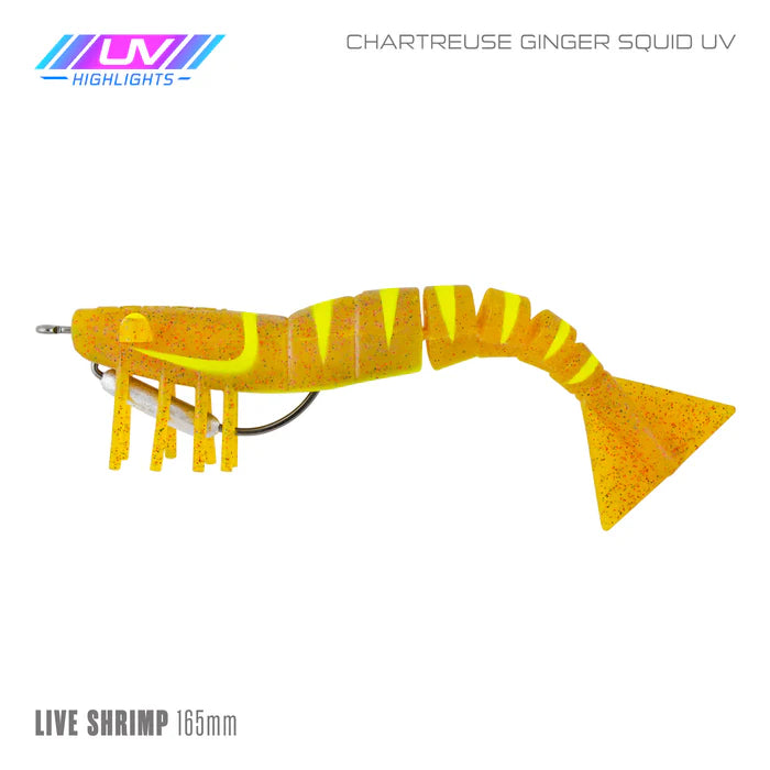 Samaki Live Shrimp 165mm Rigged Soft Plastics