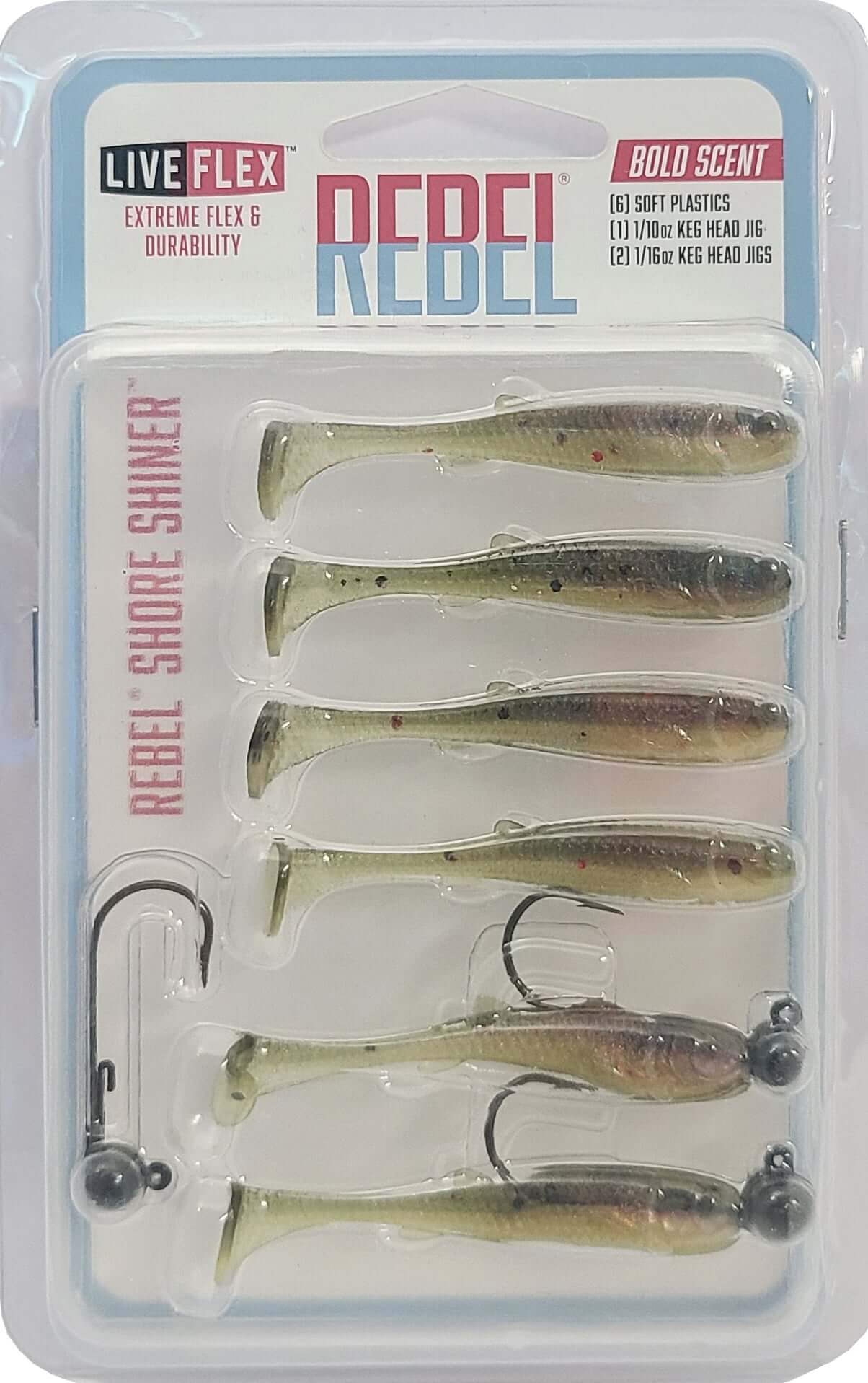 Rebel Liveflex Shore Shiner Soft Plastics