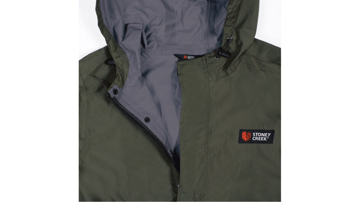 Stoney Creek Stow It Rain Jacket -Gumleaf