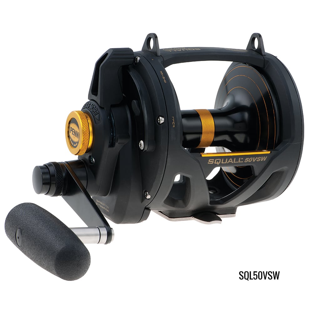 Penn Squall Lever Drag 2 Speed Overhead Reel