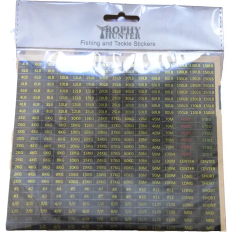 Trophy Hunter Fishing Sticker Sheets