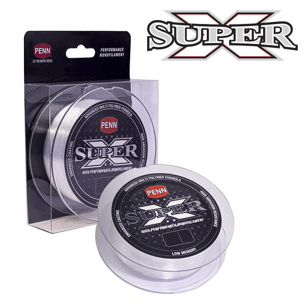 Penn Super X Clear Monofilament 300m Spool