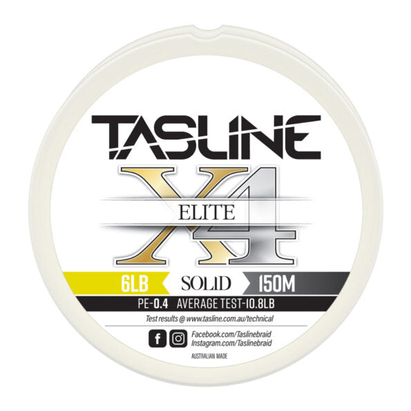Tasline Elite White X4 150m - 6lb