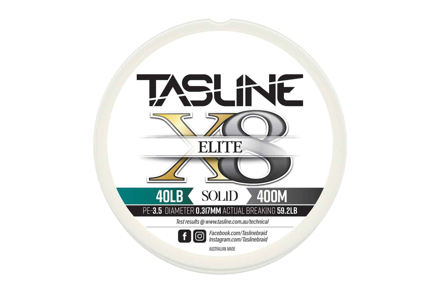 Tasline Elite White X8 400m
