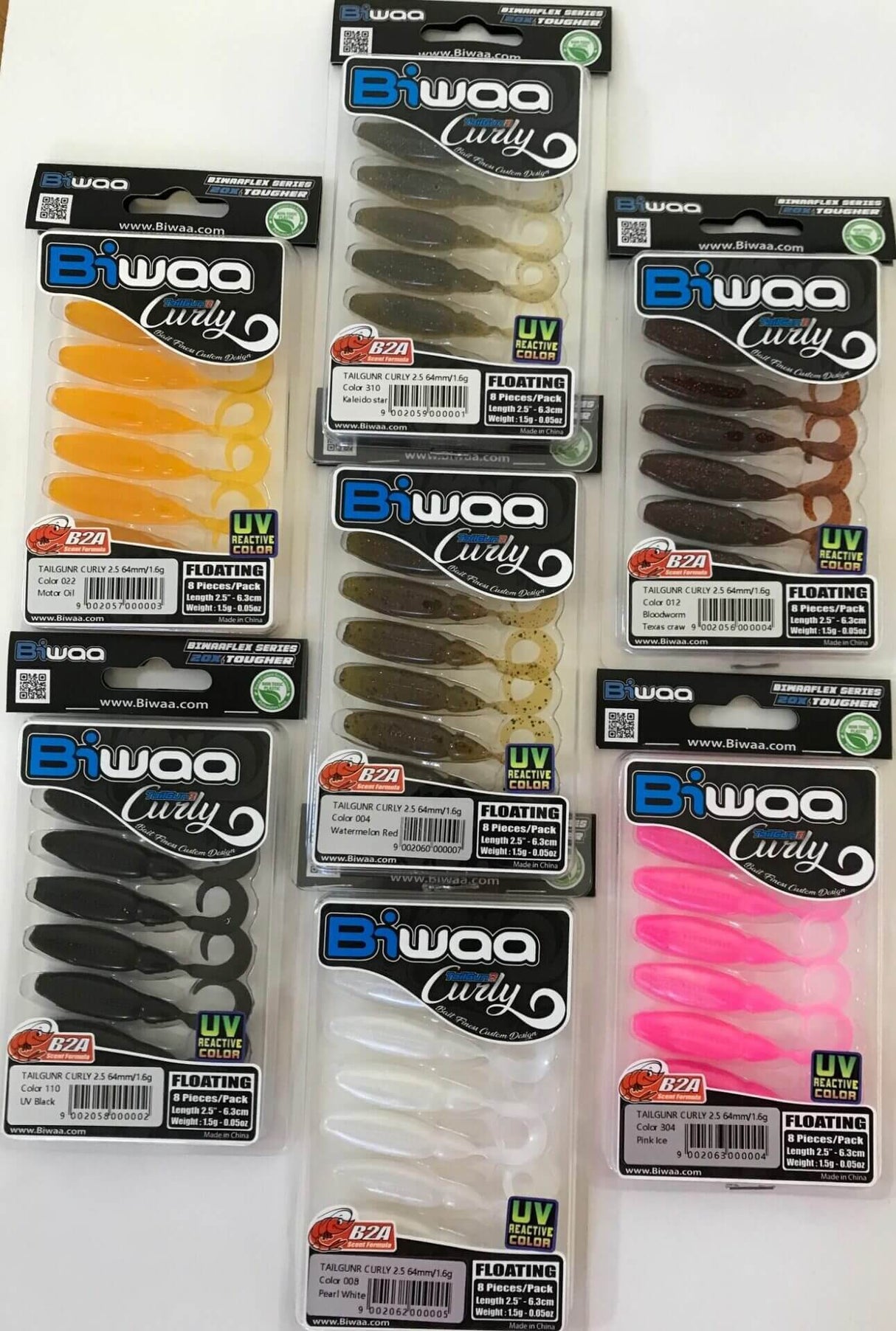 Biwaa Curly Grub 2.5in Plastics