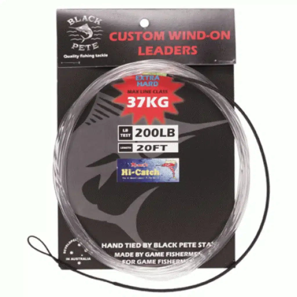 Black Pete Custom Wind-On Leader 37kg 20ft