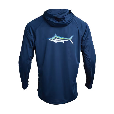 Shimano Marlin Performance LS Hooded Tech-T