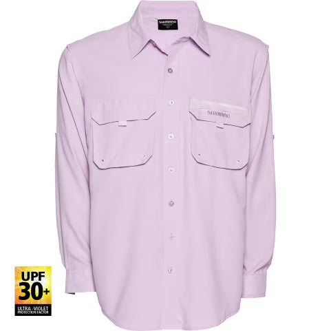 Shimano Ladies Vented LS Fishing Shirt - Pink