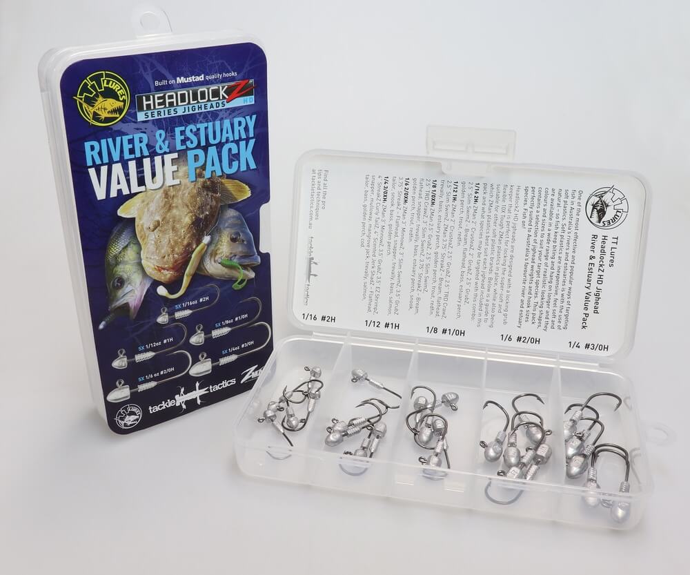 TT Lures Headlockz HD River and Estuary Jighead Value Pack