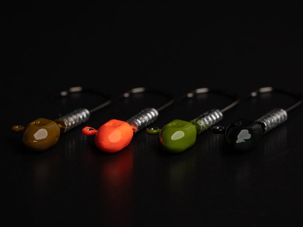 TT Lures Headlockz Finesse Bloodworm Jig Heads