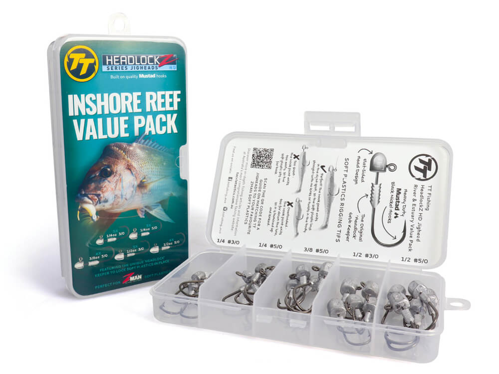 TT Lures Headlockz HD Inshore Reef Jig Head Value Pack