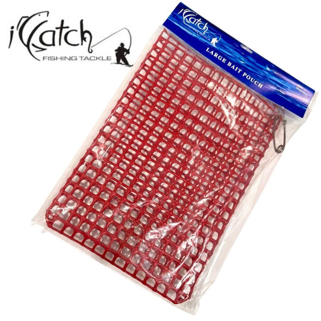 Icatch Mesh Large Bait Pouch w/ Shark Clip