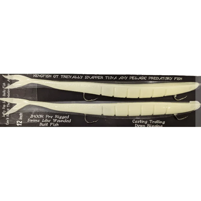 Icatch Hoodlum Rigged Plastics 2pk - 8in