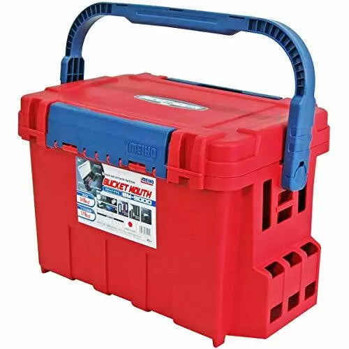 Meiho Bucket Mouth 9000 Tackle Box Red