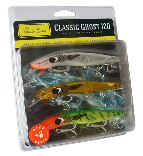 Classic Lures Barra Ghost 120mm - 3 Pack