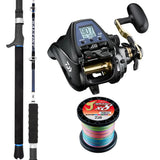 Daiwa Tanacom 500/ Daiwa Saltist Hyper Rod B5'3"-pe5/6/ Daiwa J-Braid 40lb Bulk Spooling - Multicolour