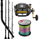 Daiwa Tanacom 1000/ Daiwa 22 Tanacom X 5'3' pe6/10/ Daiwa J-Braid 65lb Bulk - Multi Colour