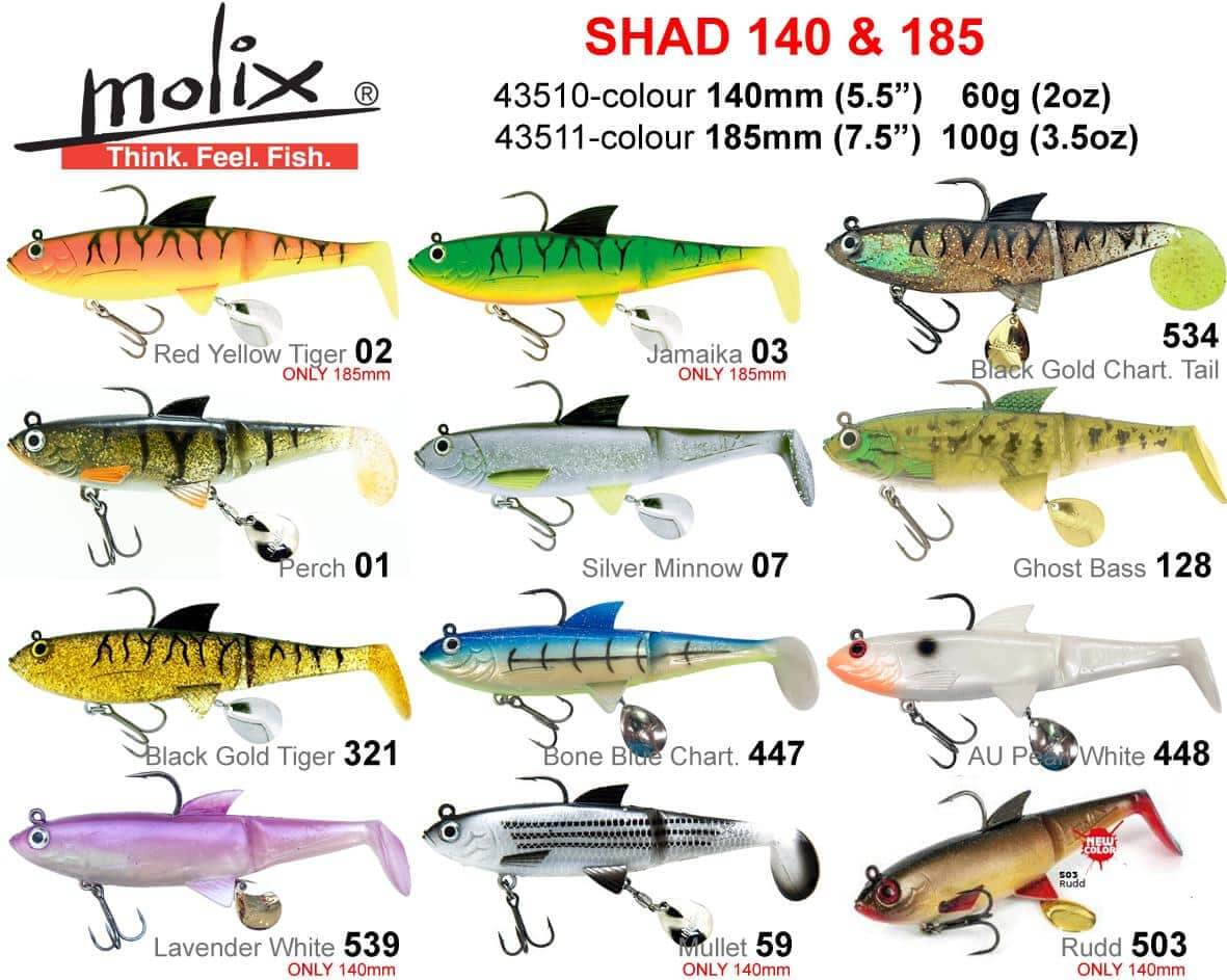 Molix Shad 185mm Rigged Plastic