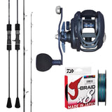 Daiwa 26 Outrage X 6'2" pe3/ Daiwa Lexa HD 300HS-P/ Daiwa J-Braid 30lb 300m - Multicolour