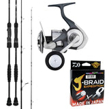 Daiwa 26 Outrage MX 6'2" pe5/ Daiwa 24 Certate SW 6000-XH/ J-Braid Expedition 50lb 300m - Multi-Colour