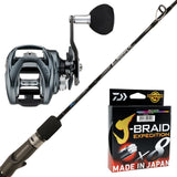Daiwa Lexa TW 300HL-P/ Oceans Legacy Slow Element Spiral 6'2" PE 3/ Daiwa J-Braid Expedition 40lb 300m - Multi-Colour