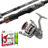 Samaki Zing 7ft2in 2pc 2-6lb/ Sora 2000/ Daiwa J-Braid 6lb 150m - Chartreuse