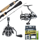 Shimano Stella FK 2500HG/Shimano Expride 6'10" 4-8lb 2pc/Shimano Kairiki 8+ 6lb 150m - Mantis Green