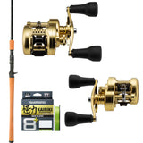 Shimano Calcutta Conquest MD 300XGLH/Samaki C-12 V4 7'8" 2pc (Butt Join)/Shimano Kairiki 8+ 50lb 300m - Mantis Green