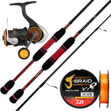 Daiwa 23 Infeet Z 7'1" 2pc (Butt Join) LFS/ Daiwa 25 TD SOL MQ 2500S/ Daiwa J-Braid Expedition 0.6 8lb 150m - Orange