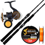 Daiwa 25 TD SOL MQ 5000D-CXH/Daiwa 23 TD Black Humphead 7'4" 2pc (Butt Join) 5-10kg/Daiwa J-Braid Expedition 25lb 300m - Multi-Colour