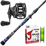 Millerods Beast Freak AU 7'10" 2pc (Butt Join)/ Daiwa Tatula 300 H/ Daiwa J-Braid 50lb 150m - Chartreuse