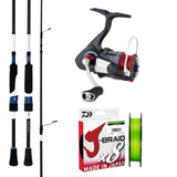 Daiwa 26 Infeet X 2000S/Daiwa 23 Infeet S 7'2" 2pc (Butt Join) ULRS/Daiwa J-Braid 6lb 150m - Chartreuse