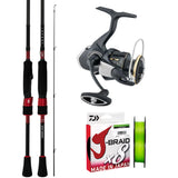 Daiwa 26 Freams LT2000S-XH/Daiwa 23 Infeet S 7'2pc (Butt Join) LFS/Daiwa J-Braid 6lb 150m - Chartreuse