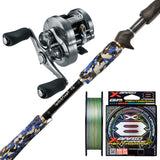 Shimano Calcutta Conquest DC 100HG/ Millerods SwitchFreak 7'3" 4-7kg ( 2pc Butt Join)/ X-Braid Upgrade X8 Pentagram 150m Multicolour PE 1.5 30lb
