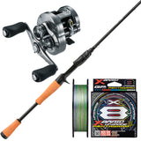 Shimano Calcutta Conquest DC 100HG/ Samaki C-12 V4 6'6 " 6-12lb/ X-Braid Upgrade X8 Pentagram 150m Multicolour PE 1 22lb