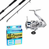 Shimano Stradic FM 4000XG/ Shimano 26 Limitless 7'6" 2pc 4-8kg/ Shimano Kairiki 20lb 300m - Multi
