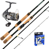 Daiwa 23 Airity PC 3000/Daiwa 23 Commander Longbolt 7'2" 2pc 3-6kg/ Daiwa Saltiga 12 - 22lb pe1 200m - Grey