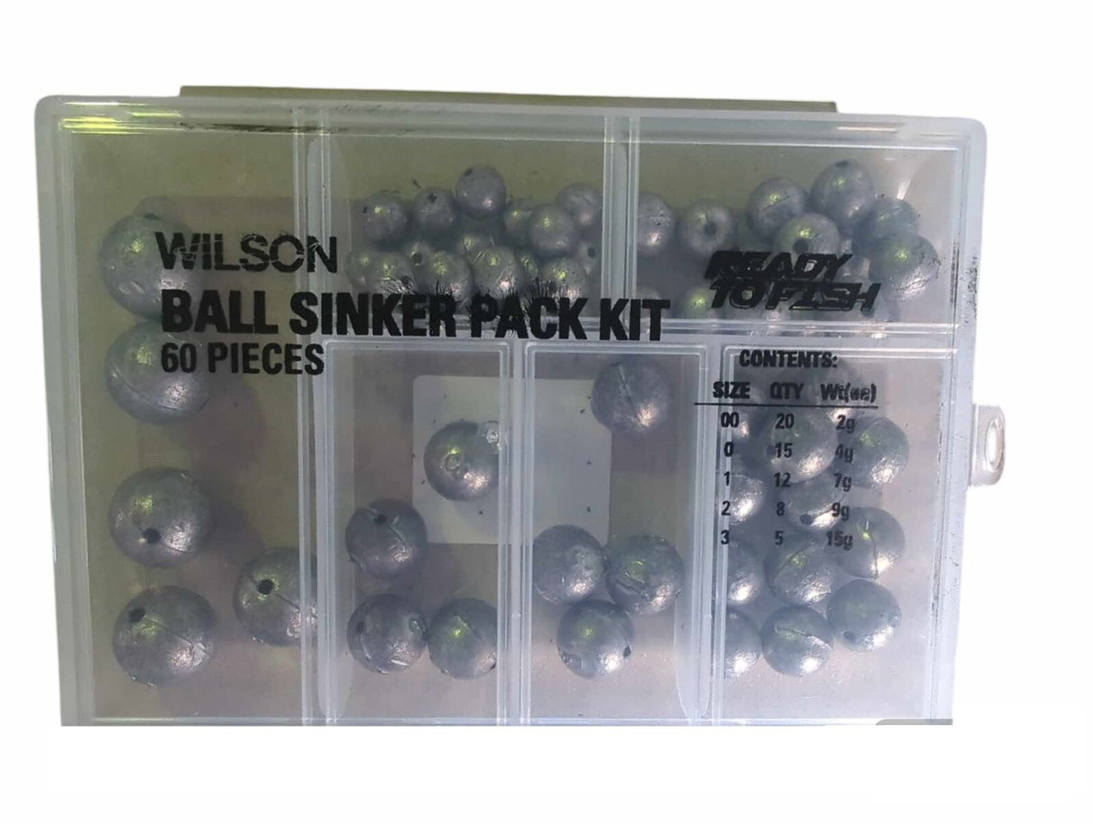 Wilson 60pc Assorted Ball Sinker pack