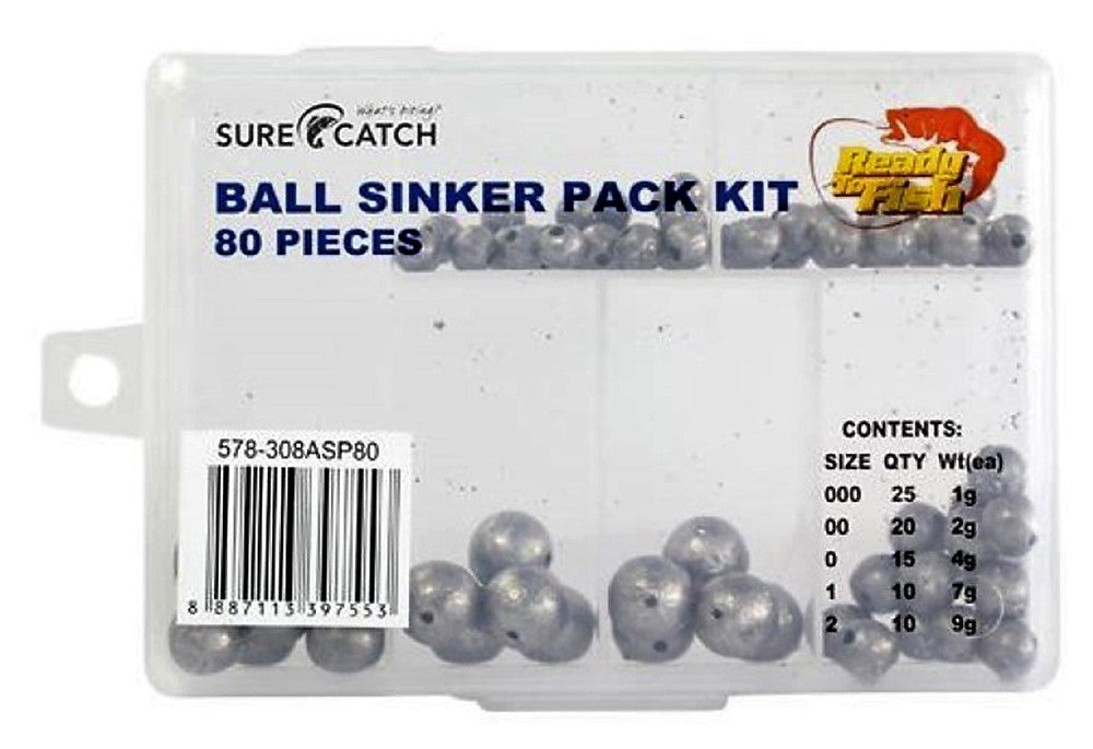 Wilson 80pc Assorted Ball Sinker pack