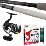 Daiwa BG MQ 8000-H/Daiwa TD Offshore 5'6" pe3-5/ Daiwa J-Braid 40lb 300m - Multicolour