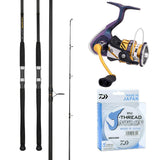 Daiwa 20 Laguna LT 6000CA/Daiwa 26 Crossfire Surf 8'6" 2pc 3-6kg/Daiwa J-Thread Monofilament 15lb 300m