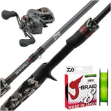 Samaki Zing G4 6'6" 1pc 10-17lb/ Samaki Zing 200HA/ Daiwa J-Braid 30lb 150m - Chartreuse