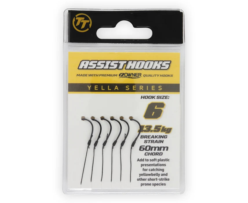 TT Assist Hooks 60mm #6 Yella Series