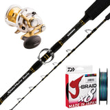 Shimano Talica 16/Shimano Speedmaster 8kg/ Daiwa J-Braid 40lb 500m - Multicolour