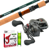 Samaki Zing 80/Samaki Drifter Travel 6' 7pc 4-10lb/Daiwa J-Braid 10lb 150m - Chartreuse