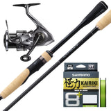 Shimano 24 Twinpower FE 3000C/Shimano Expride 7'1pc 6-12lb 7-30g/Shimano Kairiki 8+ pe1 10lb 150m - Mantis Green